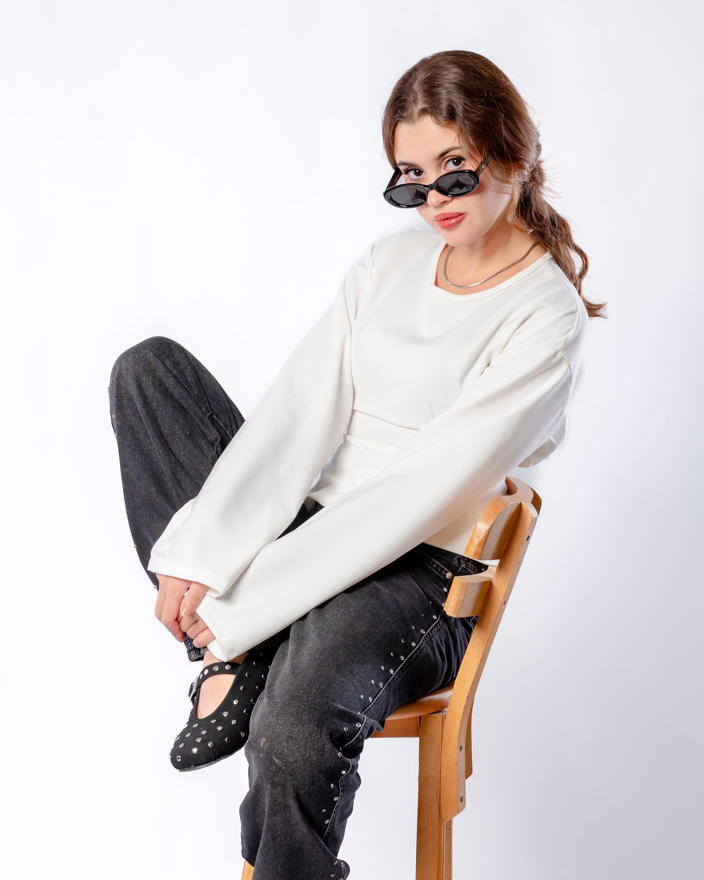 Not Basic-Basic top in Off-White.