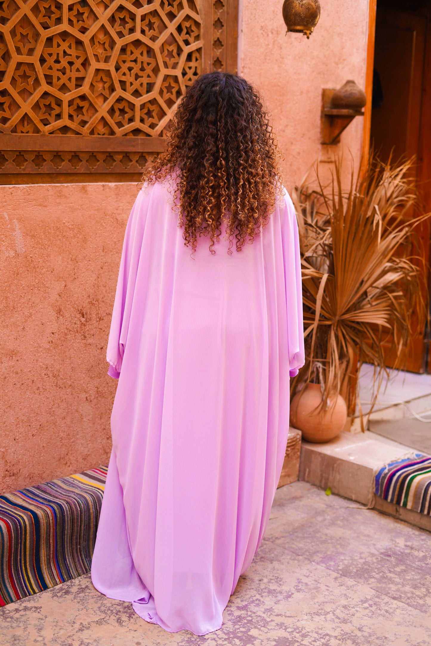 Radiant dress in Lavender.