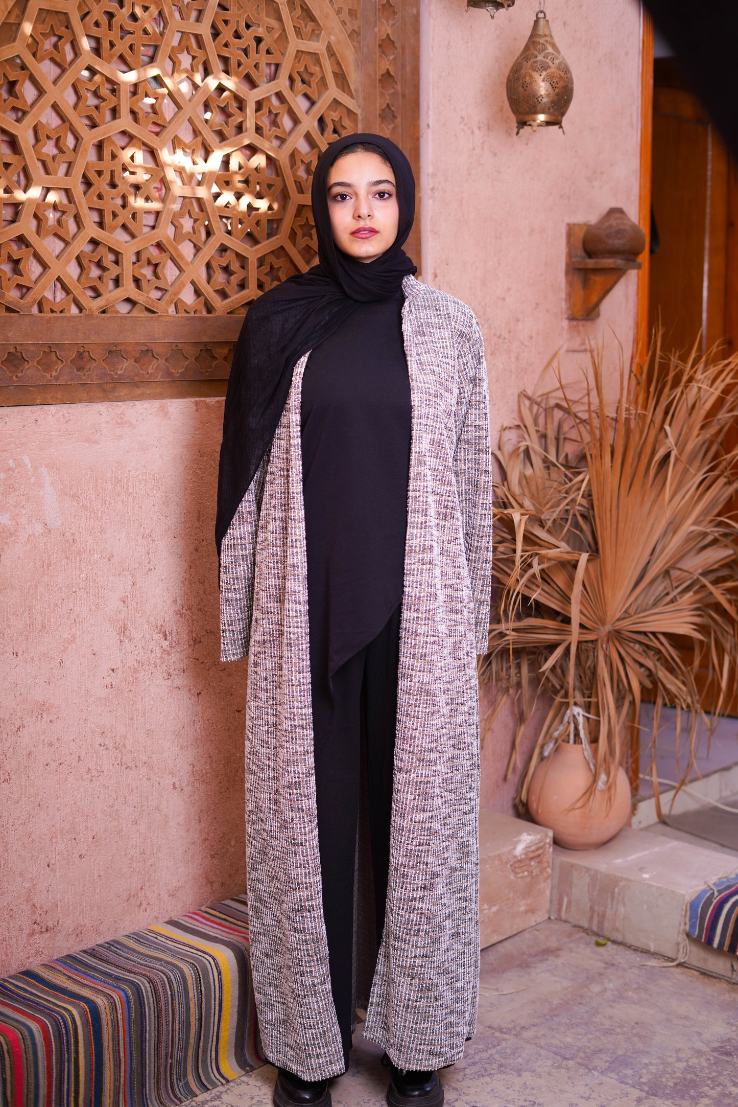 Eccentric cardigan.