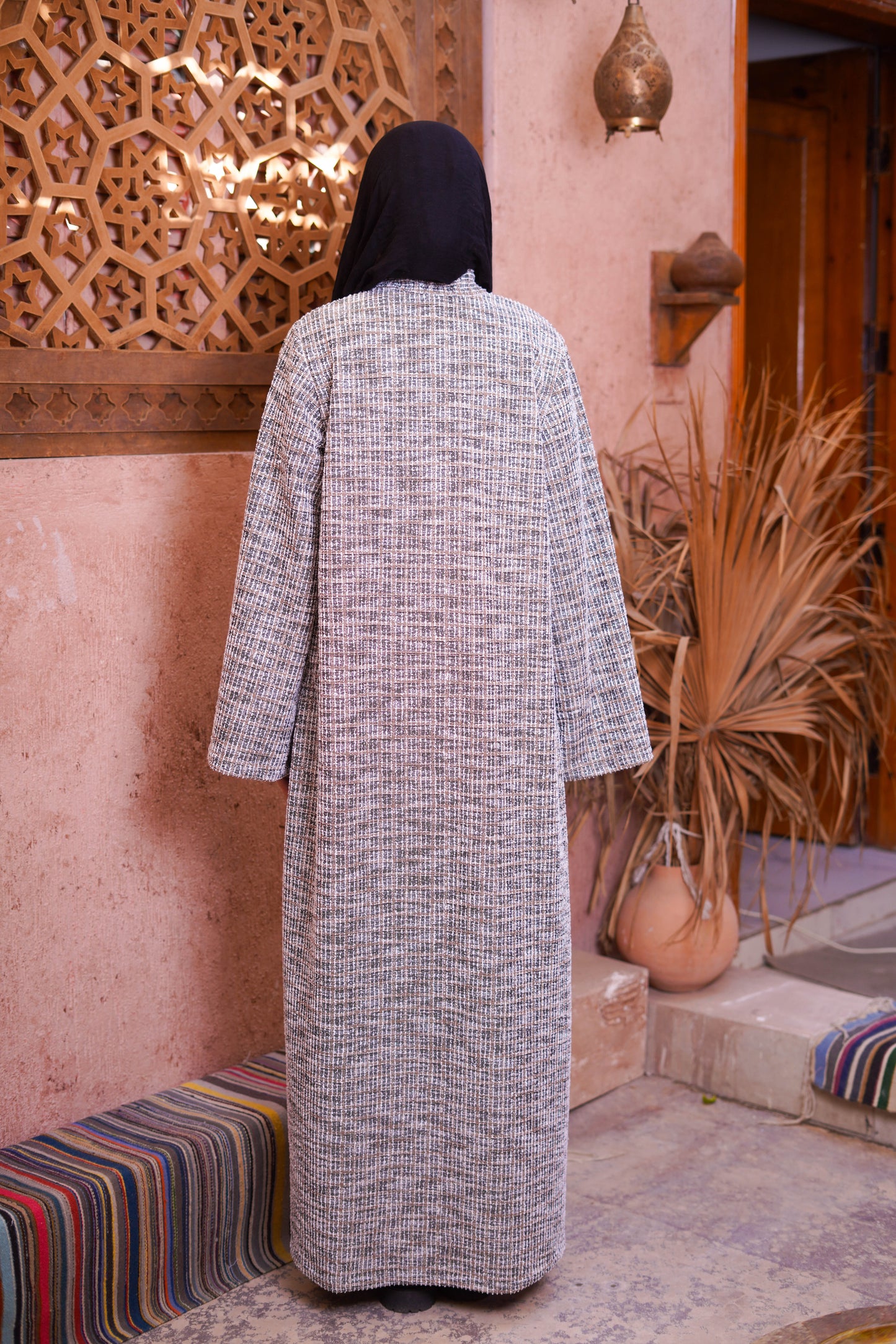 Eccentric cardigan.
