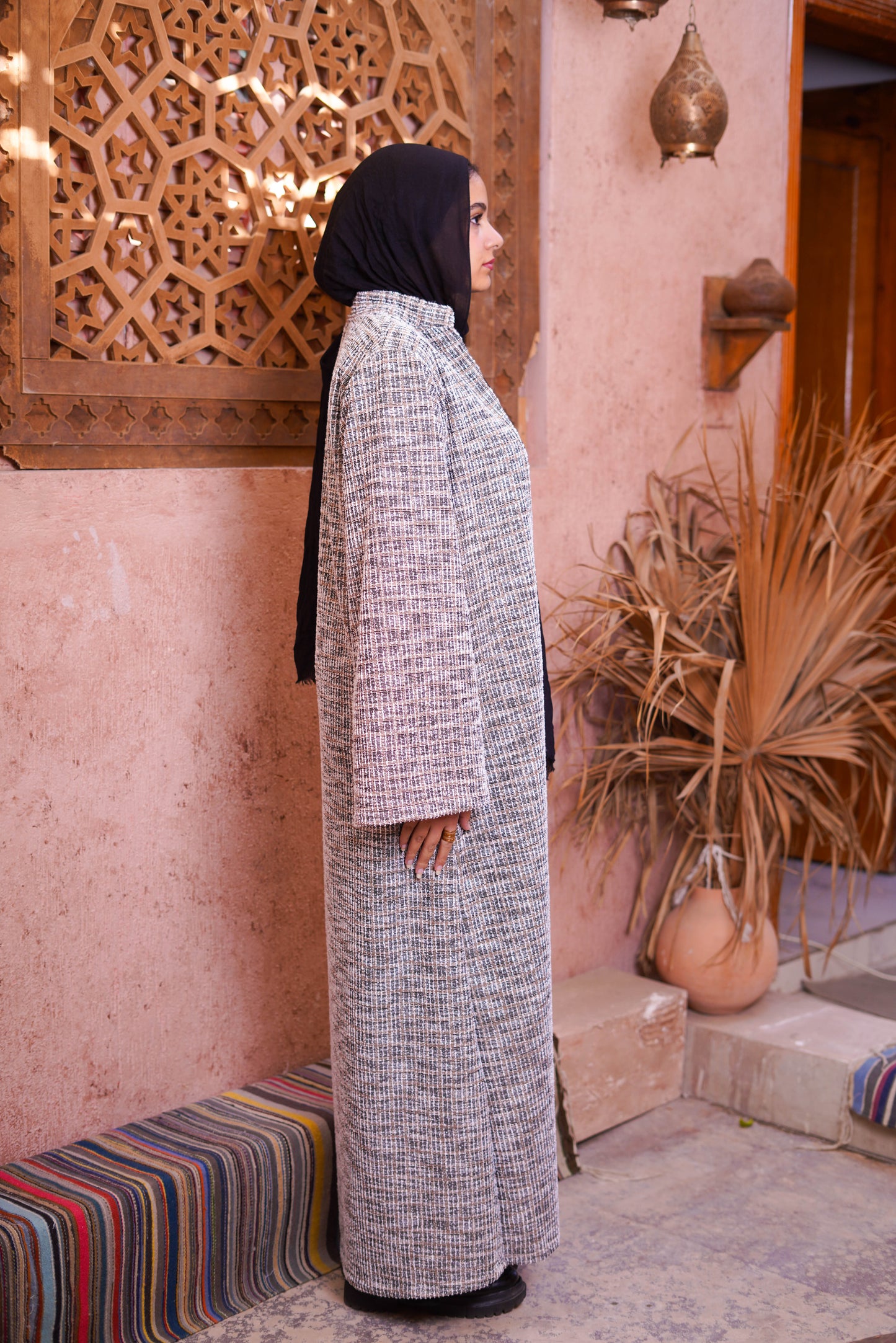 Eccentric cardigan.