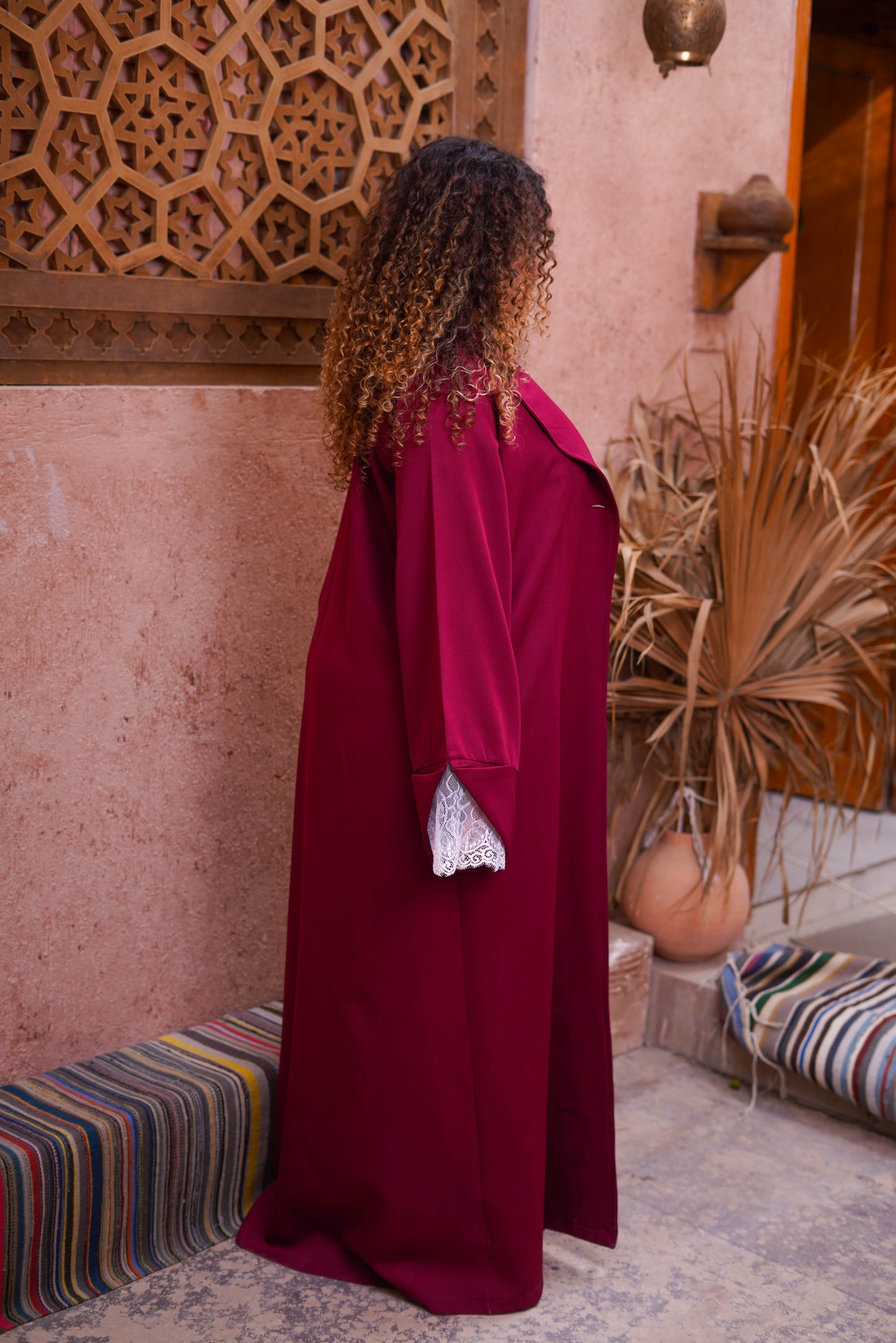 Fancy cardie in Burgundy.