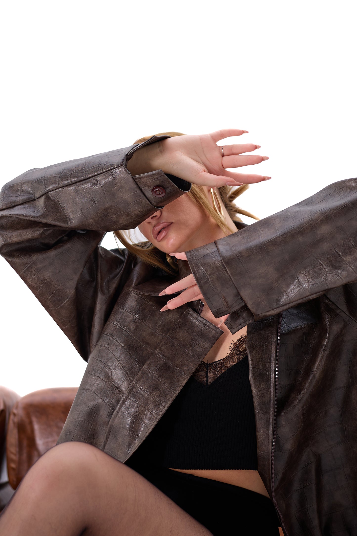 THE CROC IN BURNT BROWN