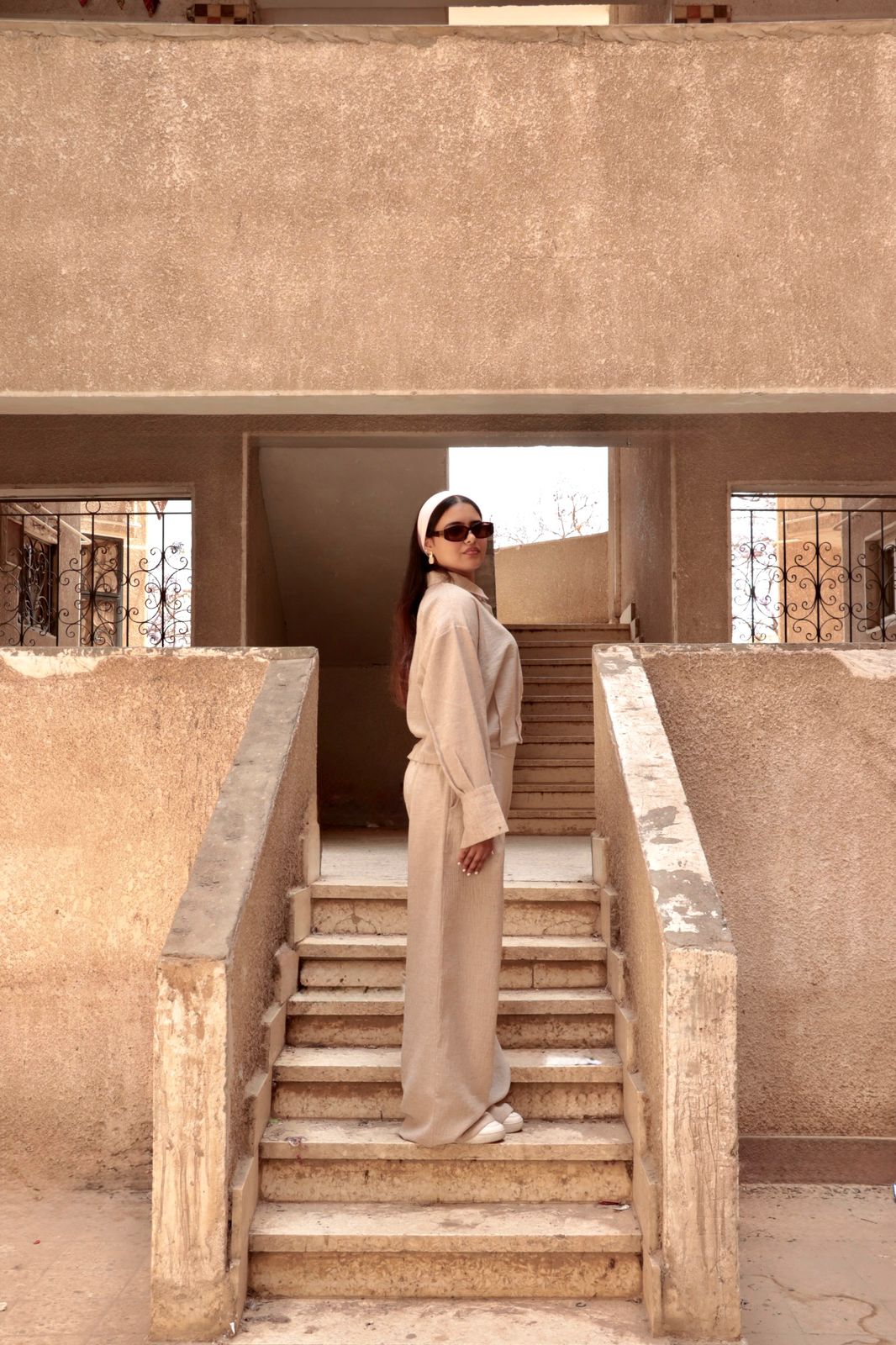 Wahaj set in Beige.
