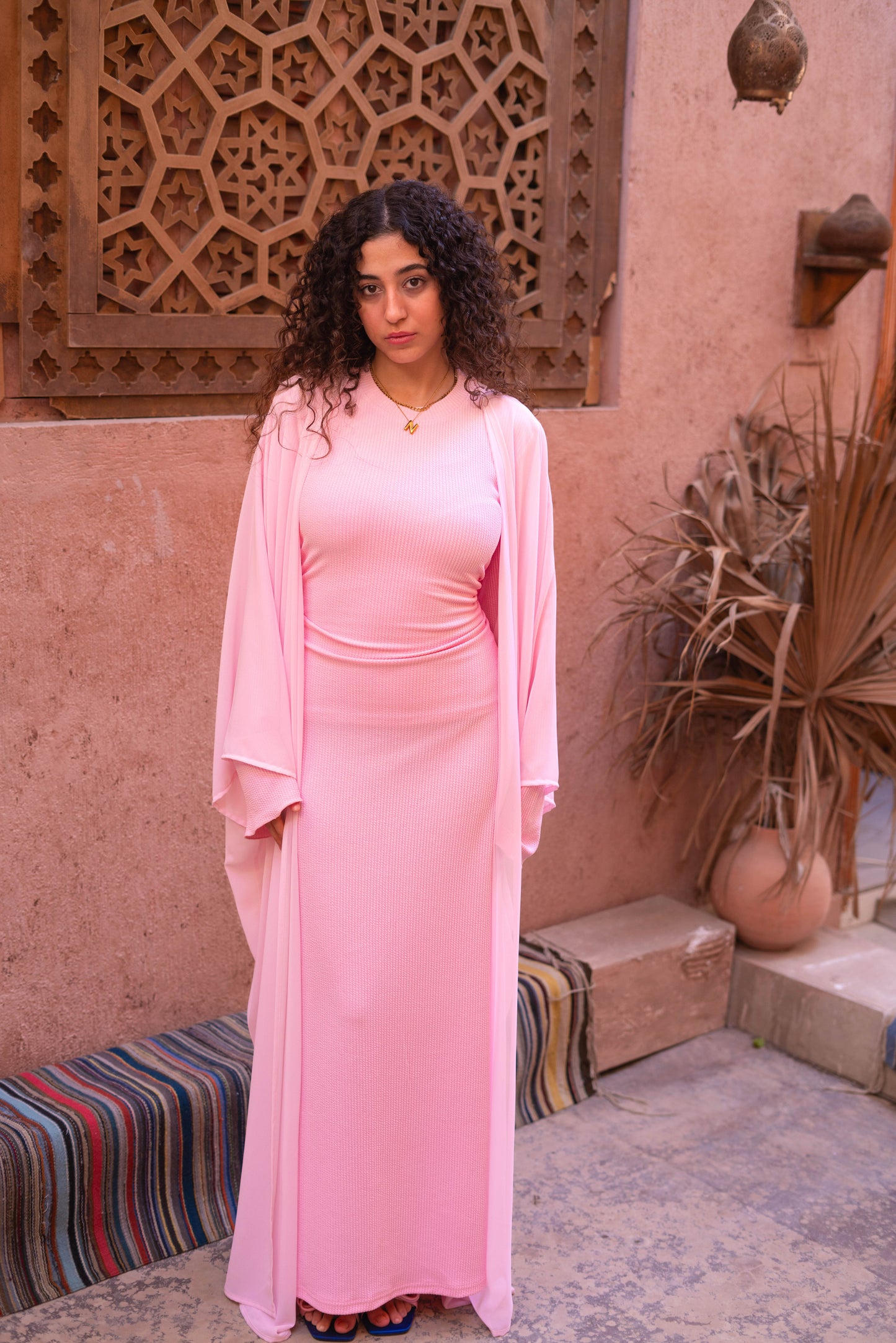 Radiant Dress in Baby Pink.