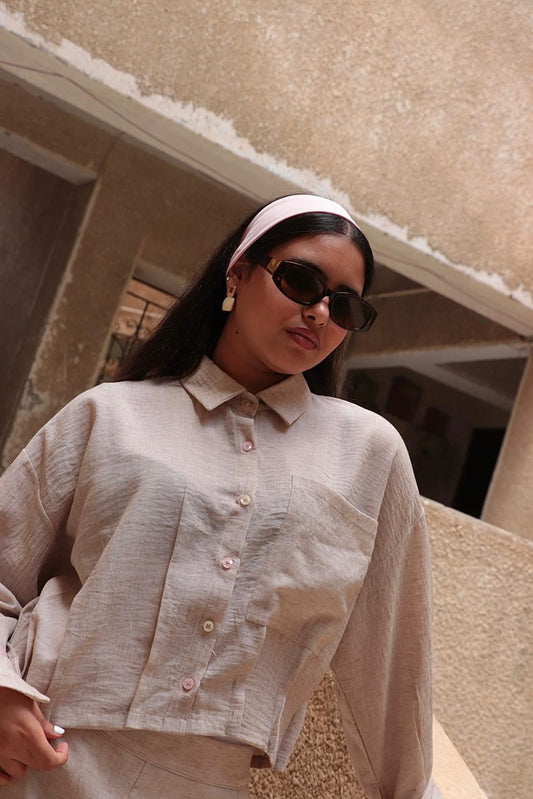 Wahaj set in Beige.